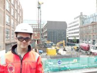 Assistant Estimator Sean Og Boyle visiting the Queen Street Site