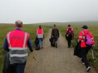 The team ascend the Ridge Trail