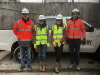 Work Experience Students At Spencer Dock Dublin Niamh Carr And Jenna Mcgibbon Dec 183