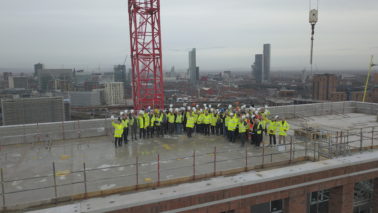 H&J Martin celebrates milestone with a Topping Out Ceremony at Outwood Wharf Development